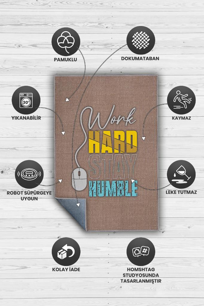 Çok Çalış Mütavazi Ol Bej Renkli Halı Modern Düz Renk Ofis Halısı Dijital baskılı Dokuma Tabanlı Home Office Halı