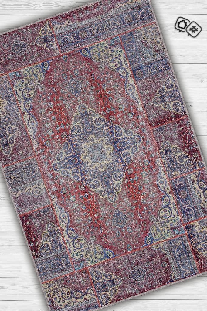 Farklı Olmakta Etnik Desenli Halı Geometrik Salon Halısı Çok Renkli Oturma Odası Halısı