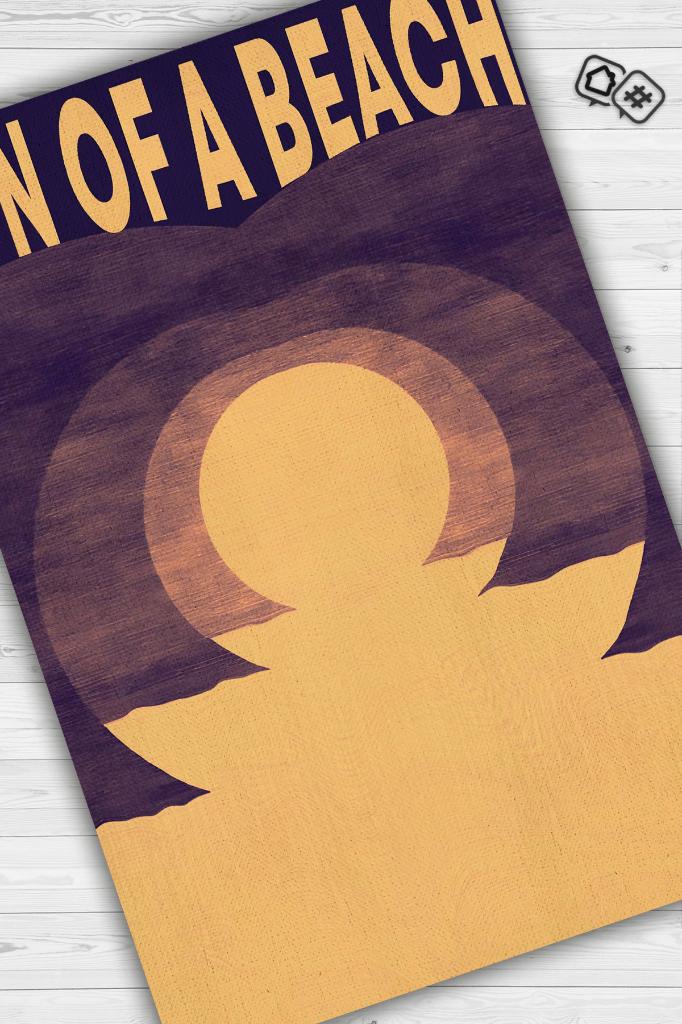 Bir Sahilin Güneşi Pamuklu Dokuma Tabanlı Yıkanabilir Kaymaz Ev Halısı