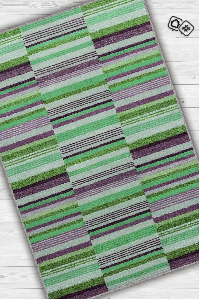 Çizili Çok Renkli Halı Mutfak Halısı Çizgili Oturma Odası Halısı Retro Tarzı Salon Halısı