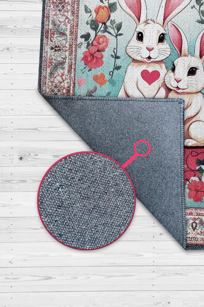 Çok Renkli Halı Dokulu Çocuk Odası Halısı Dokuma Rustik Çocuk Halısı Modern Temalı Halı