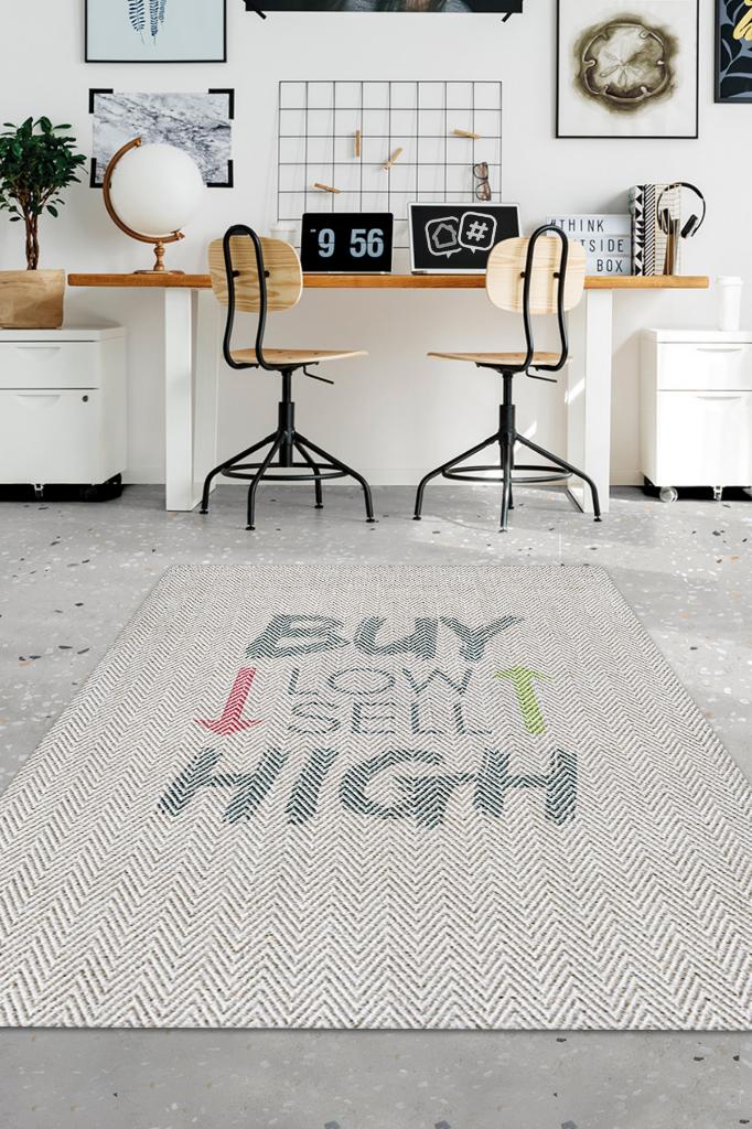 Düşük Al Yüksek Sat Açık Renkli Ekonomist Halısı Baskı Sade Halı Figürlü Genç Odası Halısı