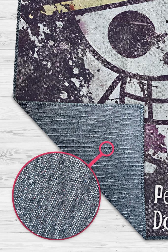 Hayaller Bitmez Dokuma Tabanlı Animeli Halı Çok Renkli Halı Hediyelik Anime Halısı