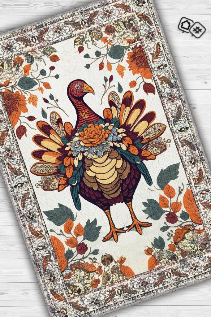 Hindi Temalı Dijital Baskılı Halı Modern Halı Dokuma Tabanlı Çok Renkli Salon Halısı