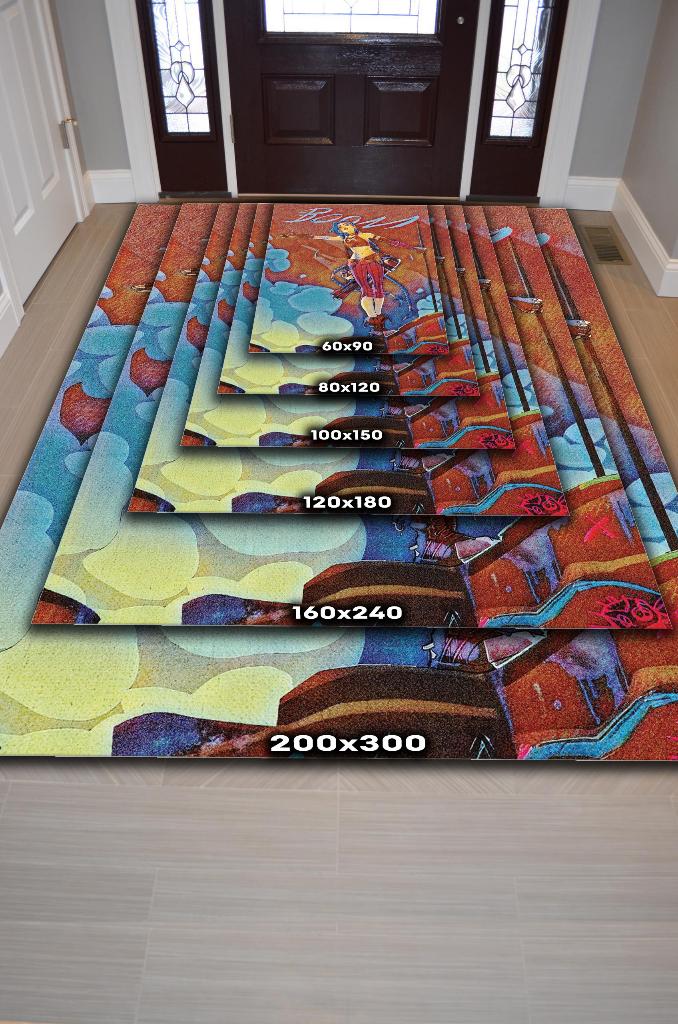 Jinx Çok Renkli Oyuncu Halısı Zemini Çok Renkli Gamer Temalı League Of Legends Sever Halısı