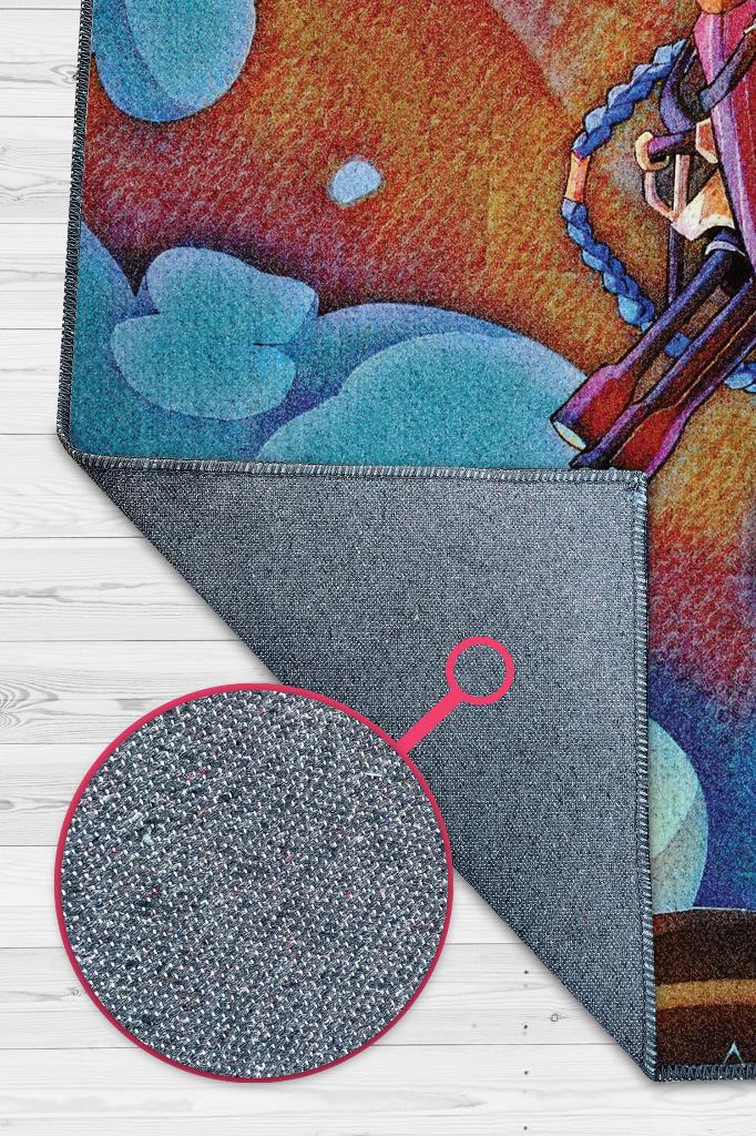 Jinx Çok Renkli Oyuncu Halısı Zemini Çok Renkli Gamer Temalı League Of Legends Sever Halısı