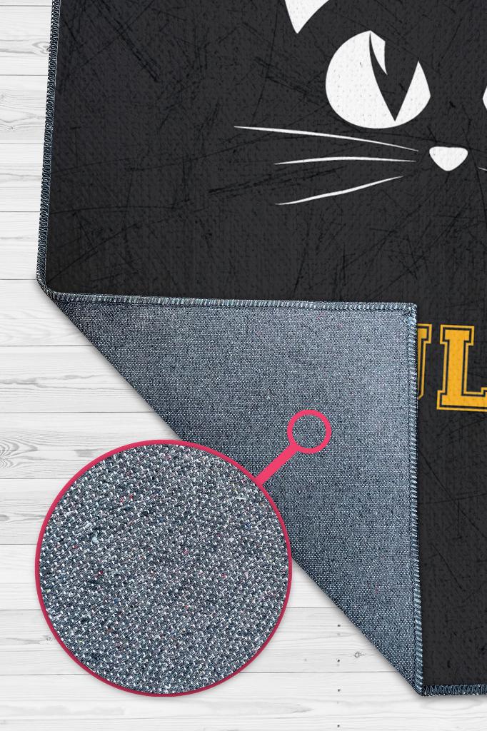 Kediler Hükmeder Nude Renkli Kedi Figürlü Halı Özel Tasarım Kedi Sever Genç Odası Halısı