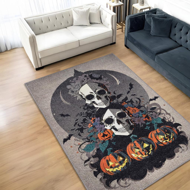 Kuru Kafa Temalı Dijital Baskılı Halı Modern Halı Dokuma Tabanlı Çok Renkli Salon Halısı