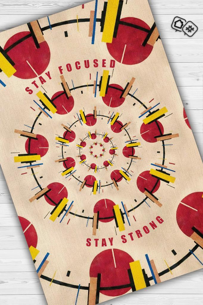 Odaklı Kal, Sarı Kırmızı Geometrik Desenli Modern Çalışma Odası Halısı, Minimalist Genç Odası Halısı, Pamuklu Dokuma Tabanlı Yıkanabilir Dekoratif Halı, Renkli Modern Ofis Halısı