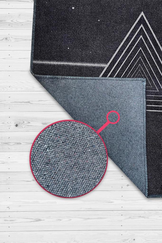 Pink Floyd Stones Siyah Renkli Müzisyen Halısı Müzik Severlere Hediye Halı Geometrik Halı