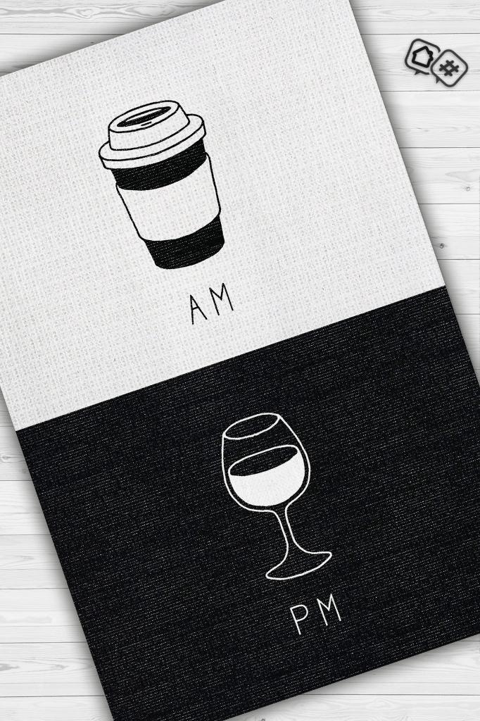 Sabah Akşam Siyah Beyaz Renkli Halı Modern Parti Temalı Halı Dokuma Modern Hediyelik Halı