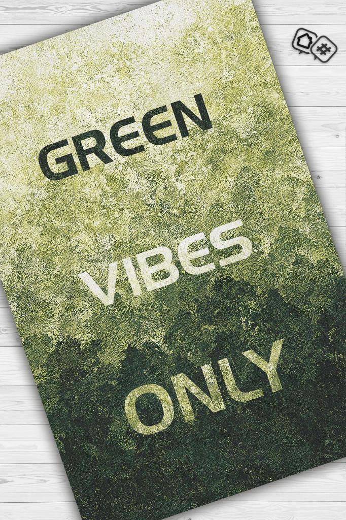 Sadece Yeşil Renkli Halı Dokulu Salon Halısı Doğa Sever Modern Yazlık Oturma Odası Halısı