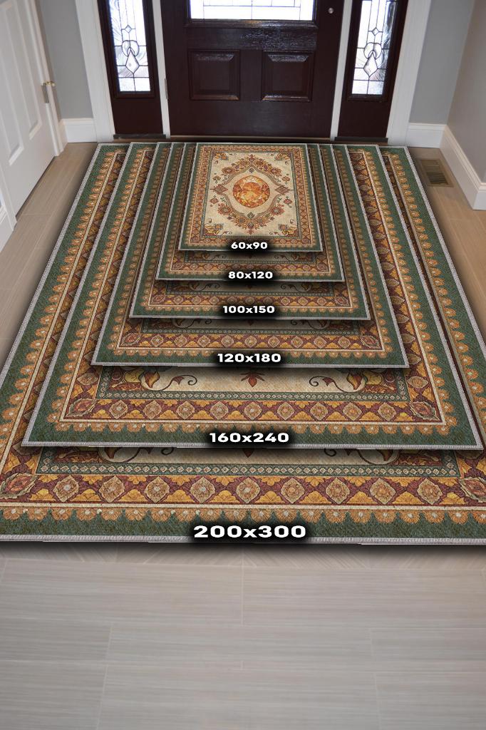 Sitrin Taşı Halısı Turuncu Renkli Enerji Taşı Figürlü Halı Spiritüel Temalı Modern Halı