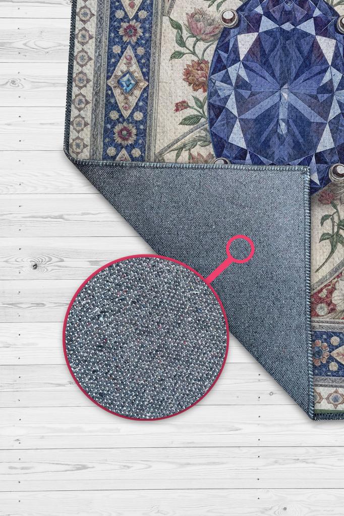 Tanzanit Taşı Halısı Mor Aura Renkli Aura Taşı Enerji Spiritüel Temalı Modern Halı