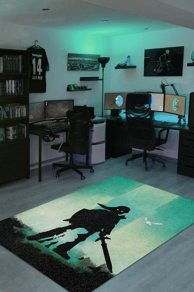 The Legends Of Zelda Çok Renkli Oyuncu Halısı Renkli Gamer Temalı League Of Zelda Sever Halı