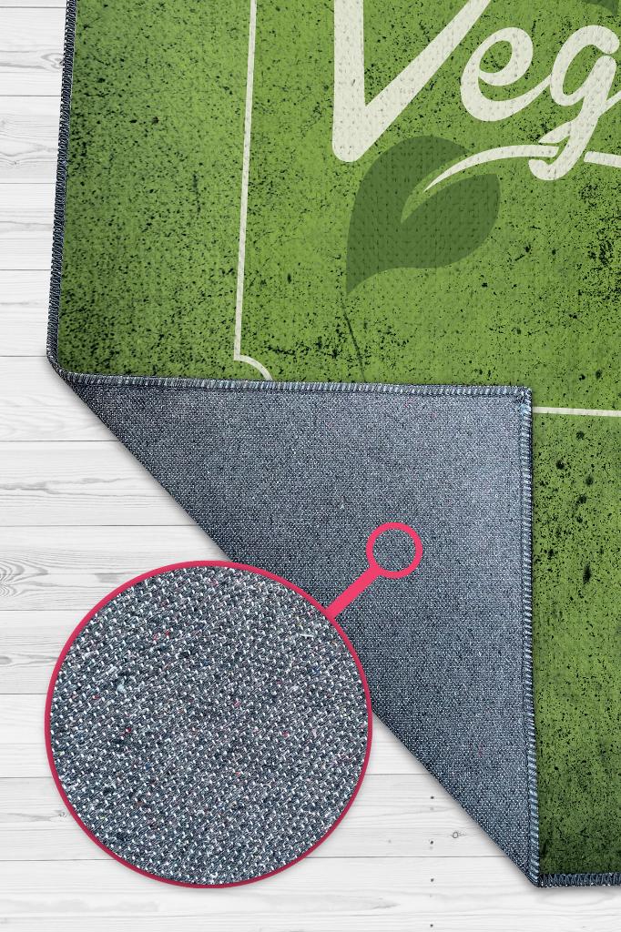 Vegan Alanı Dekoratif Vegan Halısı