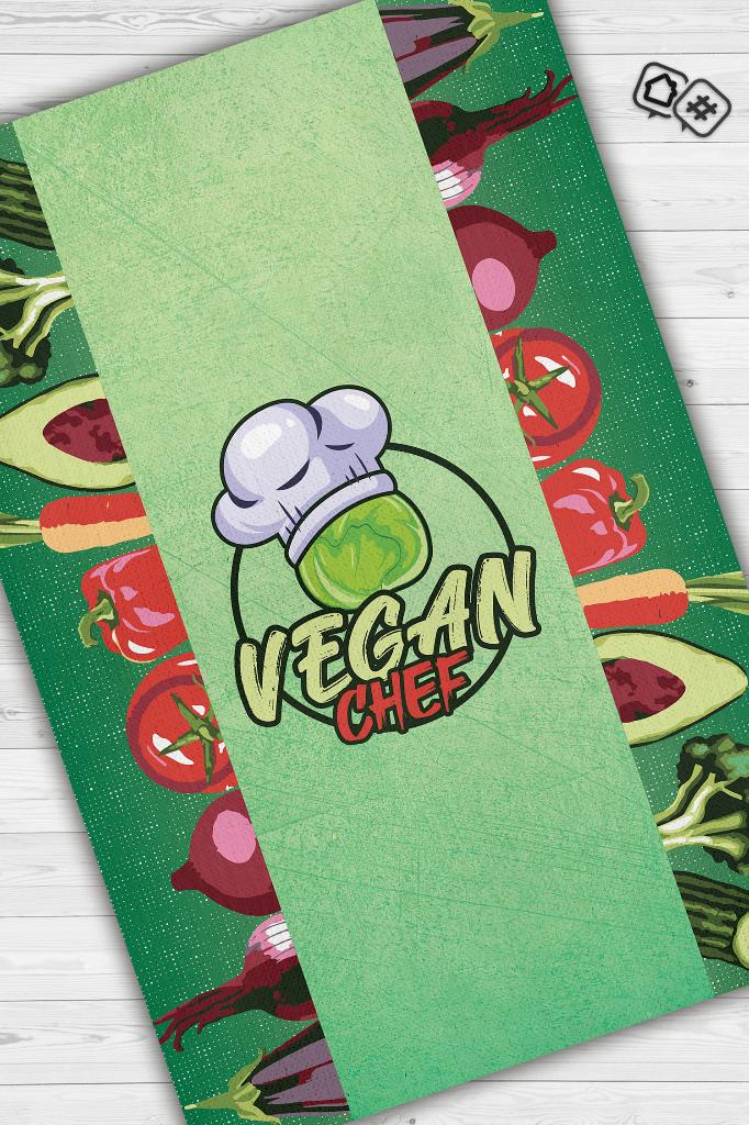 Vegan Şef Dekoratif Vegan Halısı