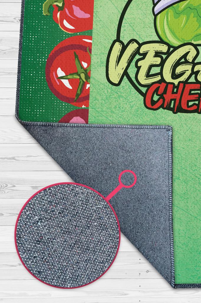 Vegan Şef Dekoratif Vegan Halısı