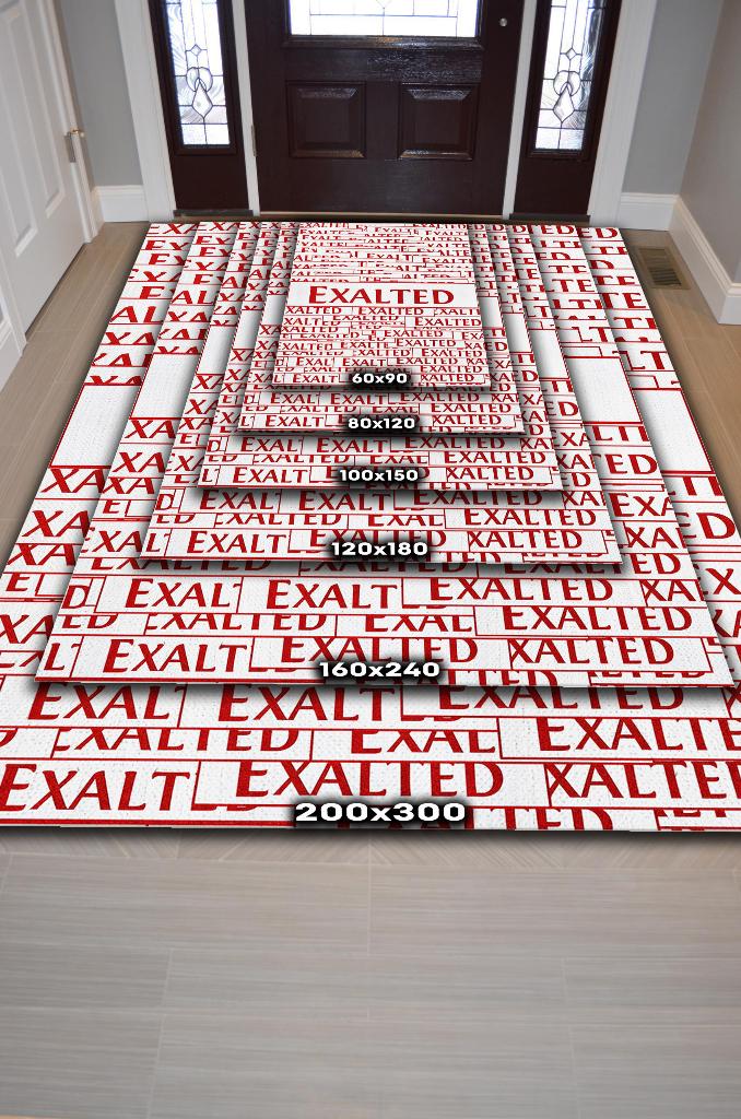 Yüce Kırmızı Beyaz Renkli Oyuncu Halısı Zemini Beyaz Gamer Temalı Path Of Exile Sever Halı