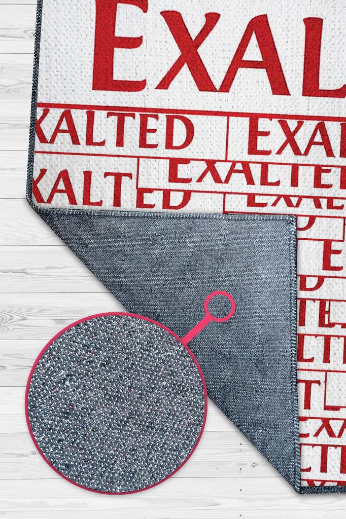 Yüce Kırmızı Beyaz Renkli Oyuncu Halısı Zemini Beyaz Gamer Temalı Path Of Exile Sever Halı