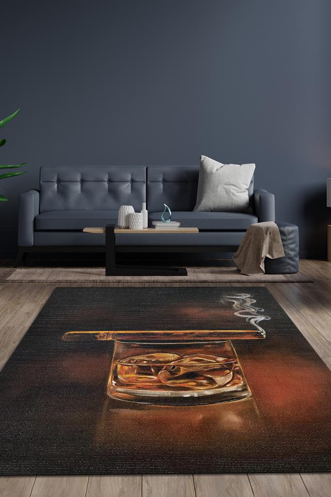 Zenginlik Koyu Renkli Halı Modern Parti Temalı Halı Dokuma Tabanlı Modern Hediyelik Halı