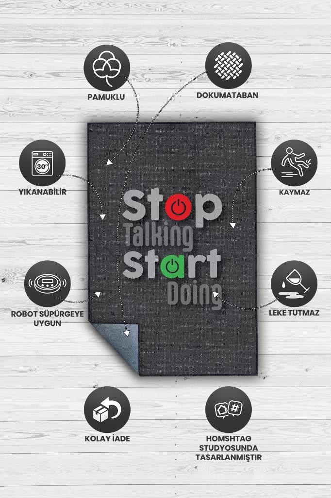 Konuşma Başla Dekoratif Koyu Renkli Halı Antrasit Ofis Halısı Yıkanabilir Kaymaz Dekoratif Home Office Halısı