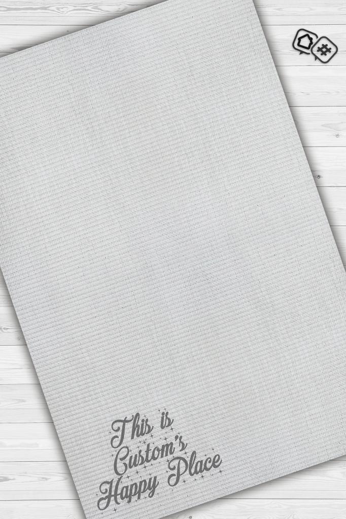 Onun Mutlu Yeri Kişiye Özel Kişiselleştirilebilir Dokuma Tabanlı Yıkanabilir Çocuk Halısı