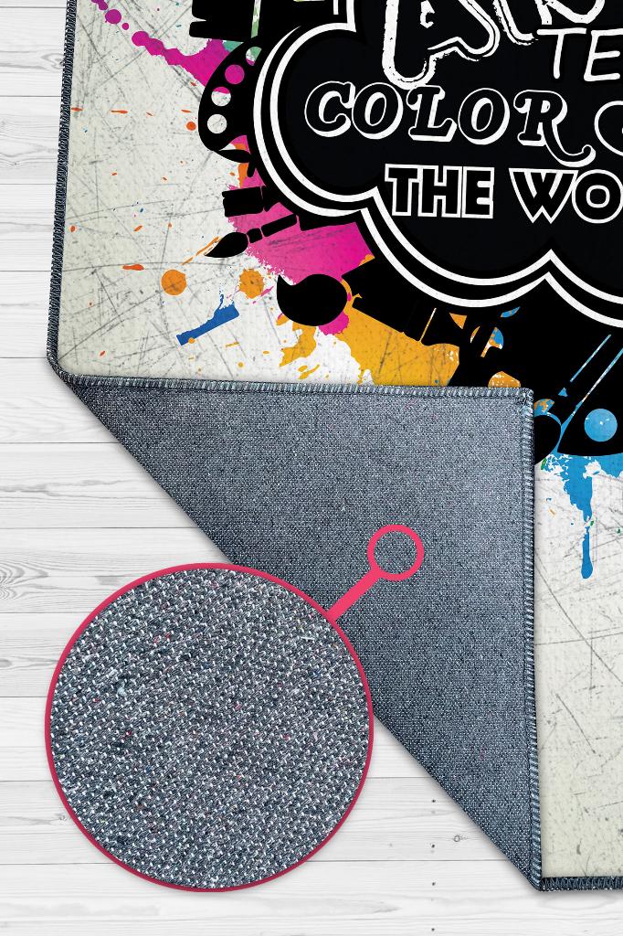 Resim Öğretmeni Dekoratif Öğretmen Halısı