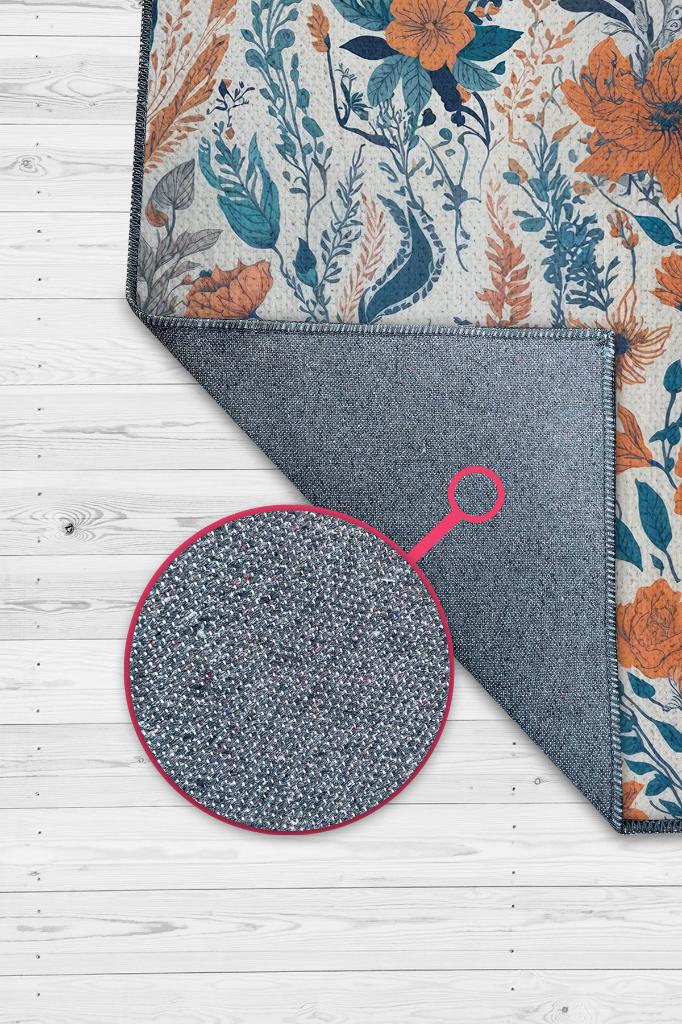 Sarmaşık Gibi Açık Renk Halı Çiçekli Salon Halısı Modern Oturma Odası Halı Şık Renkli Halı