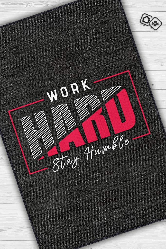 Sıkı Çalış Antrasit Kırmızı Ofis Halısı Dokuma Tabanlı Koyu Renkli Halı Dekoratif Home Office Halısı