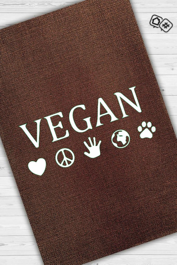 Vegan Dekoratif Vegan Halısı