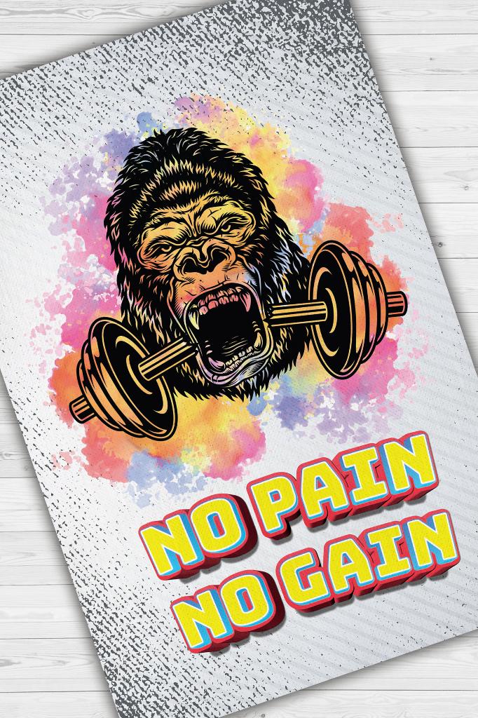 Acı Yoksa Kazanç Yok Çok Renkli Halı Sporcular ve Spor Halısı Spor Severler İçin Halı