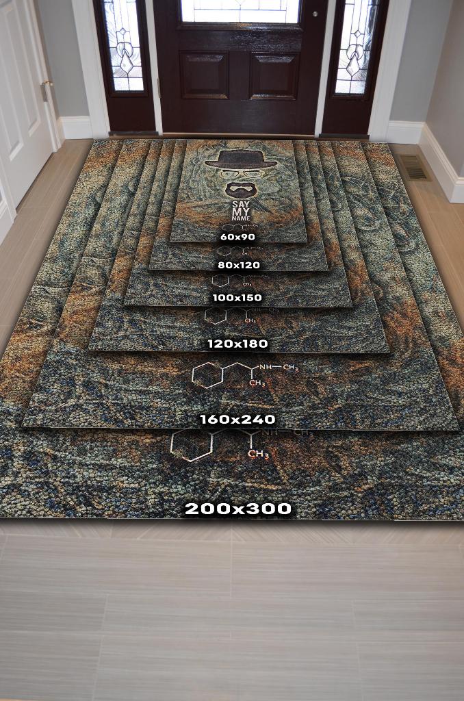 Adımı Söyle Film Desenli Halı Breaking Bad Film Halısı Renkli Dokulu Film Serisi Halı