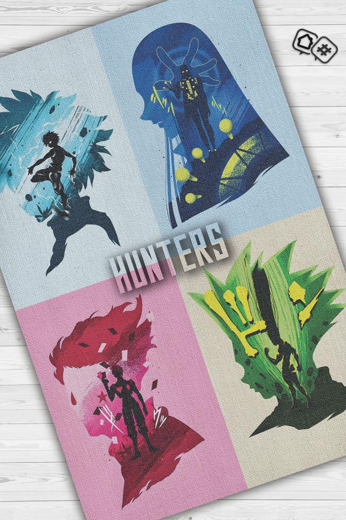 Avcılar Çok Renkli Halı Modern Anime Sever Halısı Yıkanabilir Anime Fiğürlü Hediyelik Halı