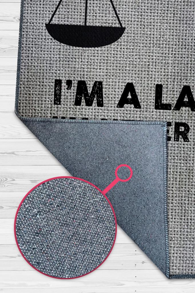 Avukatım Asla Yanılmam Dekoratif Avukat Halısı