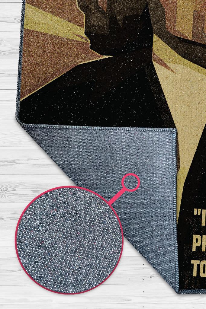 Bach Koyu Renkli Müzisyen Halı Müzsik Severe Hediyelik Halı Geometrik Figürlü Halı