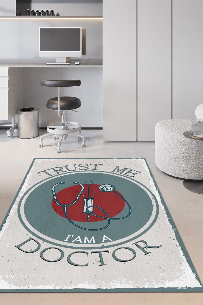 Bana Güven Ben Doktorum Dekoratif Doktor Halısı