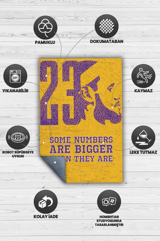 Bazı Sayılar Büyüktür Çok Renkli Halı Basketbol Sever Halısı Spor Severler İçin Halı