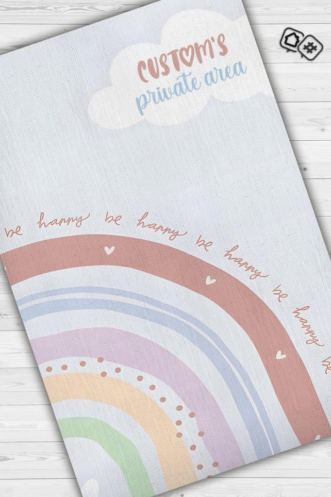 Stray Kids Çok Renkli Genç Kız Odası Halısı Modern Dokuma Halı Kpop Sever Müzik Temalı Halısı