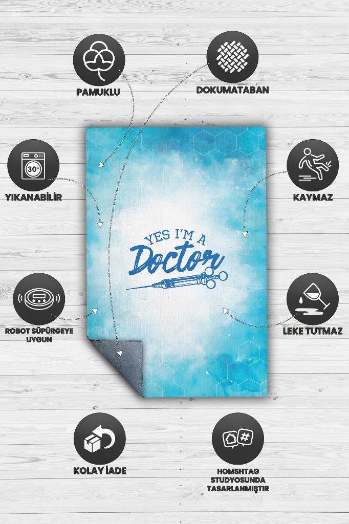 Ben Doktorum Dekoratif Doktor Halısı