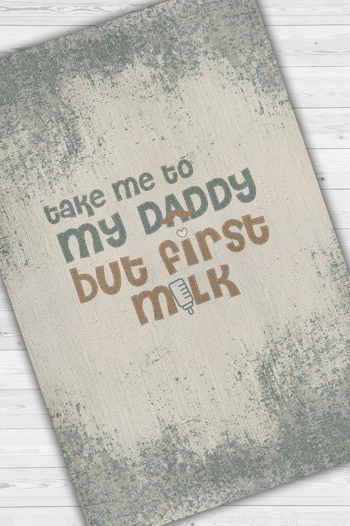 Beni Babama Ver Bej Renkli Çocuk Odası Halısı Minimal Çocuk Halıs Bebek Temalı Halı