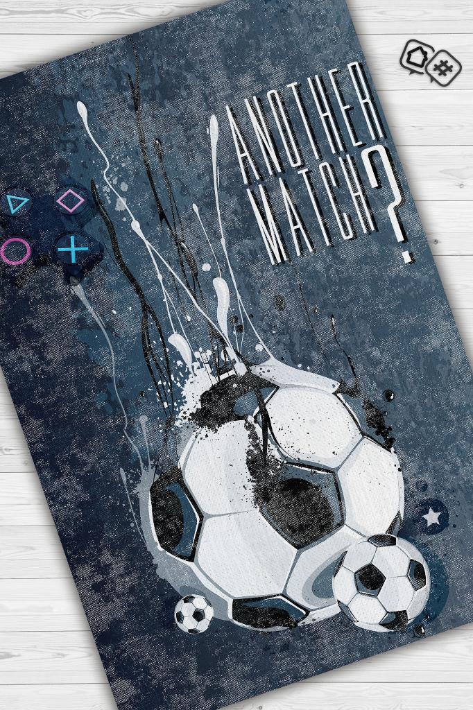 Bir Maç Daha Çok Renkli Oyuncu Halısı Gri Gamer Temalı Halı Pes Sever Hediye Gölgeli Halı