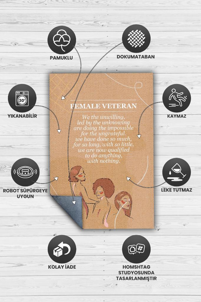 Biz Kıdemliyiz Dekoratif Halı