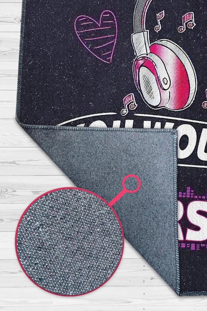 Bu K-pop Sen Anlamazsın Siyah Renkli Halı Genç Odası Halısı Kpop Sever Genç Odası Halısı