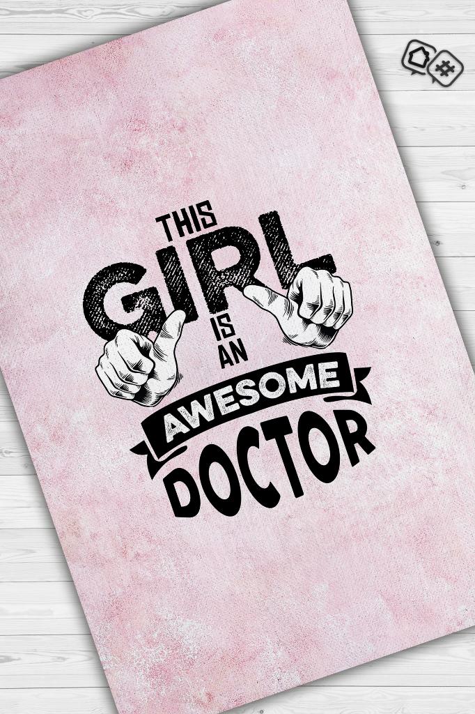 Bu Kız Bir Doktor Dekoratif Doktor Halısı