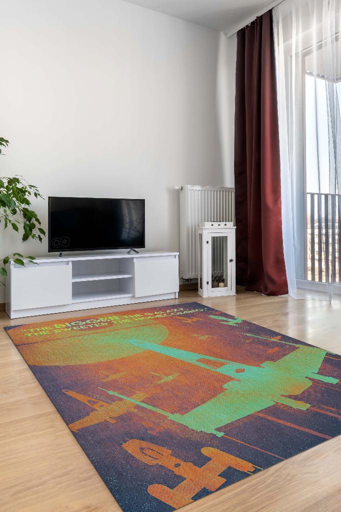 Büyük Galaksi Film Halısı Star Wars Temalı Film Halısı Çok Renkli Star Wars Filmi Halısı