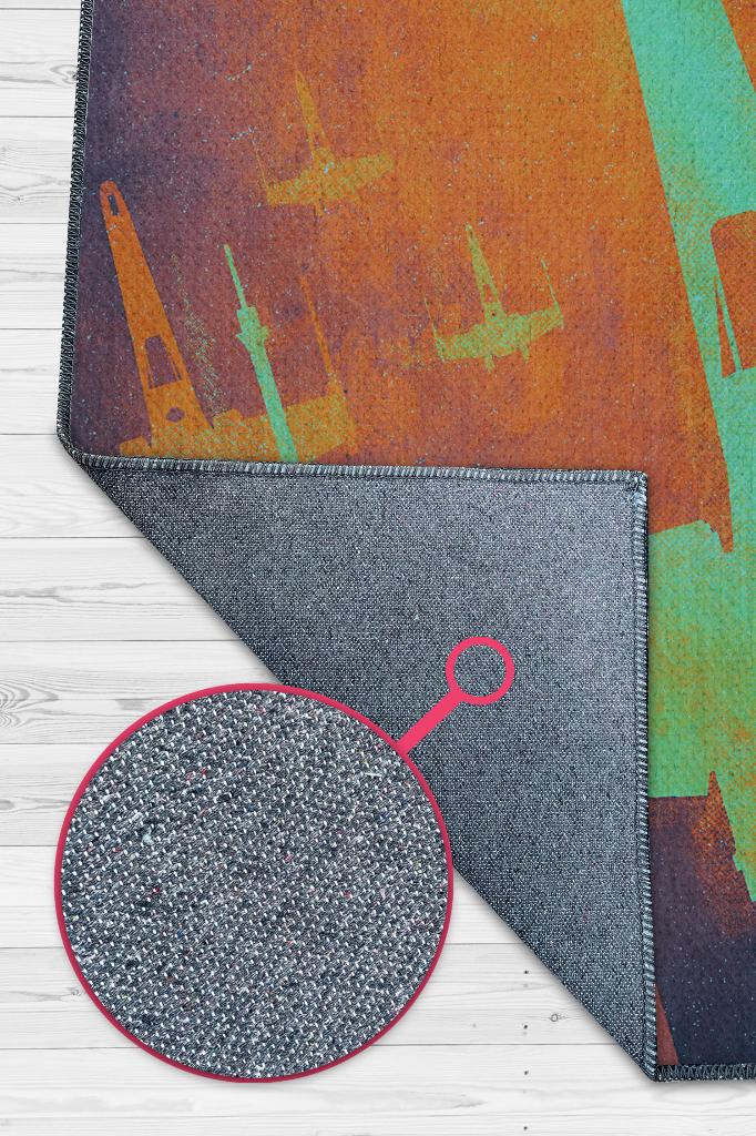 Büyük Galaksi Film Halısı Star Wars Temalı Film Halısı Çok Renkli Star Wars Filmi Halısı