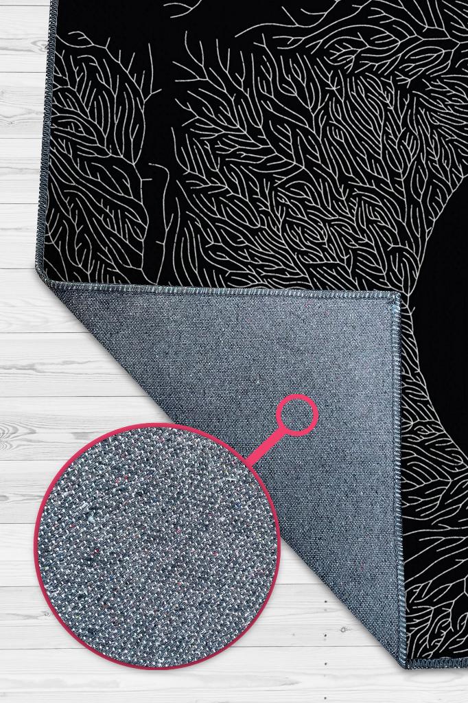 Büyüme Modu Açık Siyah Renkli Halı Modern Figürlü Ofis Halısı Dijital Baskı Dokuma Tabanlı Home Office Halı