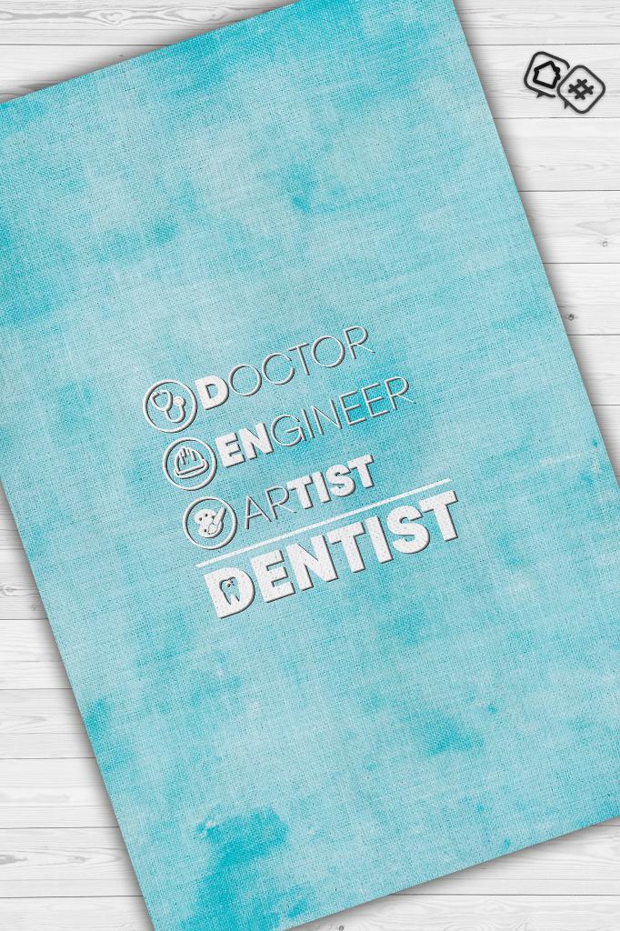 Diş Doktoru Dekoratif Doktor Halısı