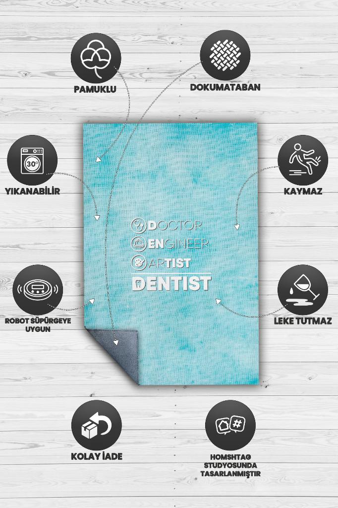Diş Doktoru Dekoratif Doktor Halısı